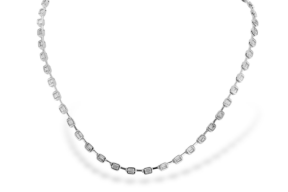A319-95950: NECKLACE 2.05 TW BAGUETTES (17 INCHES)