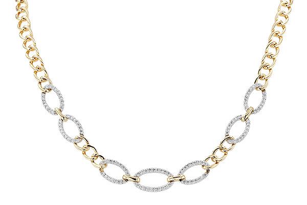 B319-93223: NECKLACE 1.12 TW (17")(INCLUDES BAR LINKS)