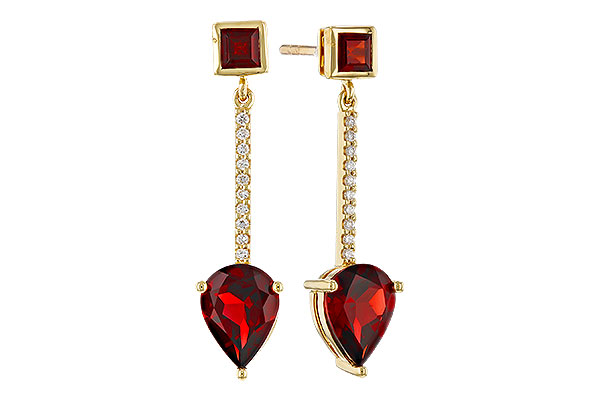 D320-84105: EARRINGS 2.70 TW GARNET 2.77 TGW