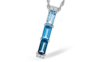 E319-03232: NECK 1.26 BLUE TOPAZ 1.30 TGW