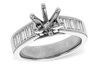 G320-82332: LDS SEMI DIA RG .50 TW BAGUETTES