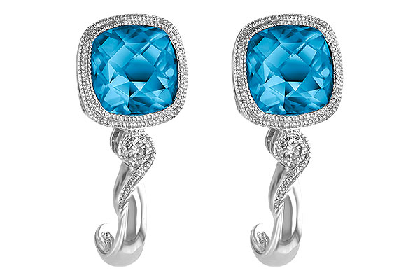 H233-61450: EARR 2.10 BLUE TOPAZ 2.14 TGW