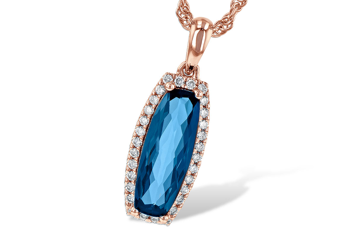 M236-35004: NECK 1.58 LONDON BLUE TOPAZ 1.70 TGW